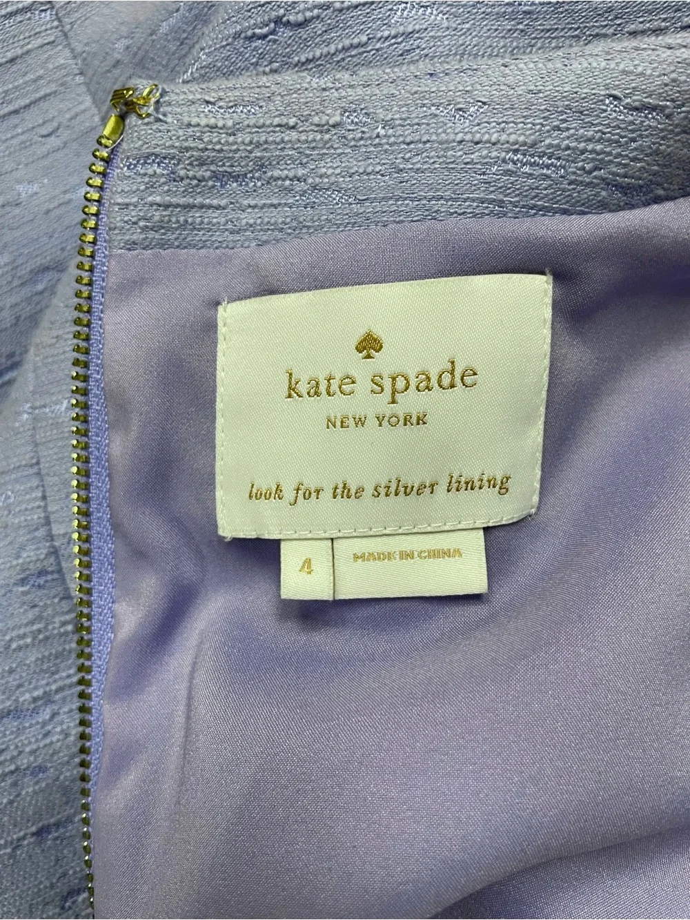 KATE SPADE NEW YORK Blue Lavender GATHERED Scoop Neck CAP Sleeve MIDI DRESS  4